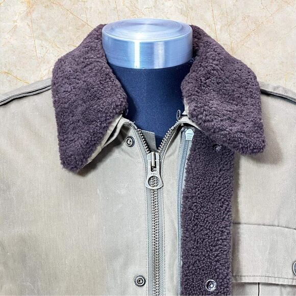 Timberland X British Millerain Premium Waxed Car Military Coat 8514J262 size L/G - Picture 4 of 13